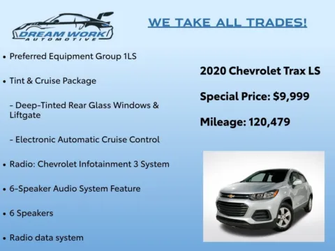 Photos of 2020 Chevrolet Trax LS for sale in Charlotte, NC at Dream Work Automotive