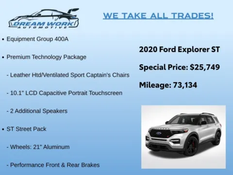 Photos of 2020 Ford Explorer ST for sale in Charlotte, NC at Dream Work Automotive