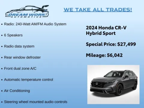 Photos of 2024 Honda CR-V Hybrid Sport for sale in Charlotte, NC at Dream Work Automotive