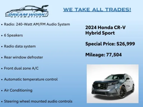 Photos of 2024 Honda CR-V Hybrid Sport for sale in Charlotte, NC at Dream Work Automotive