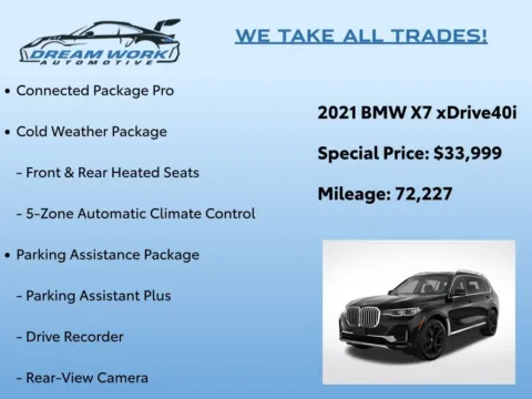 Photos of 2021 BMW X7 xDrive40i for sale in Charlotte, NC at Dream Work Automotive