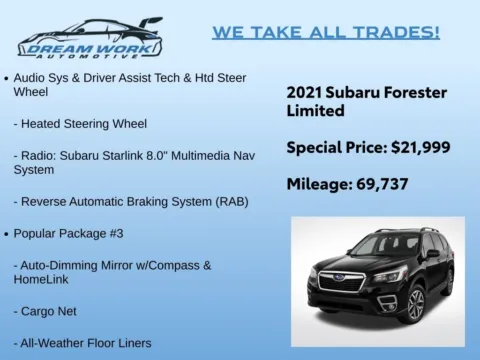 Photos of 2021 Subaru Forester Limited for sale in Charlotte, NC at Dream Work Automotive