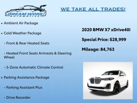 Photos of 2020 BMW X7 xDrive40i for sale in Charlotte, NC at Dream Work Automotive