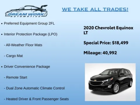 Photos of 2020 Chevrolet Equinox LT for sale in Charlotte, NC at Dream Work Automotive