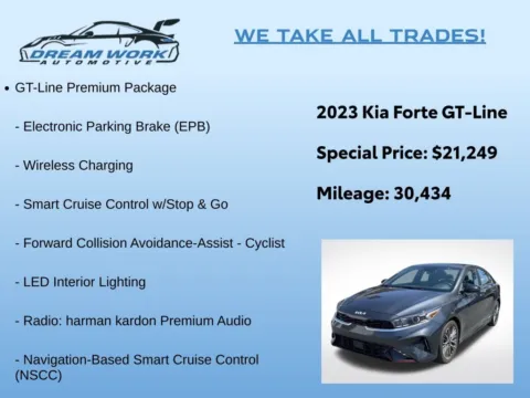Photos of 2023 Kia Forte GT-Line for sale in Charlotte, NC at Dream Work Automotive