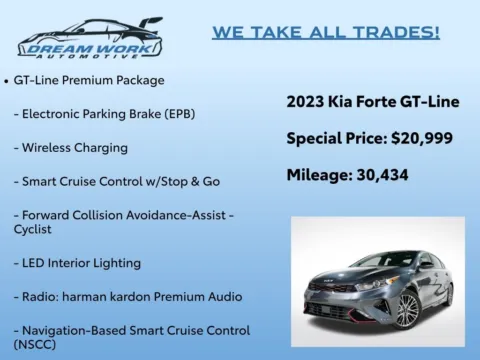 Photos of 2023 Kia Forte GT-Line for sale in Charlotte, NC at Dream Work Automotive
