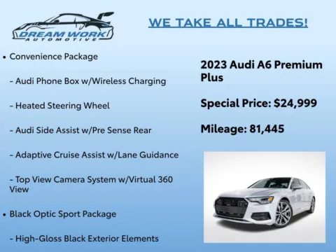 Photos of 2023 Audi A6 45 Premium Plus for sale in Charlotte, NC at Dream Work Automotive