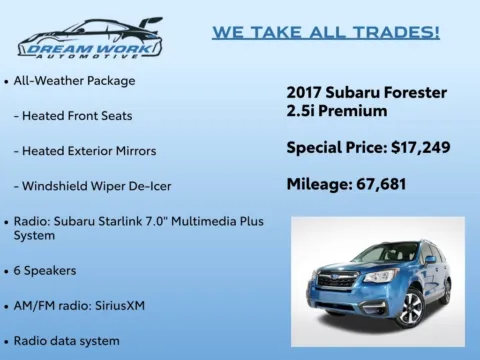 Photos of 2017 Subaru Forester 2.5i Premium for sale in Charlotte, NC at Dream Work Automotive