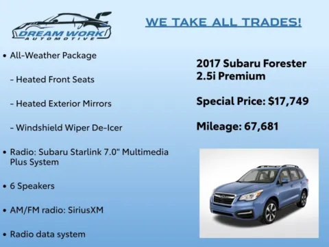 Photos of 2017 Subaru Forester 2.5i Premium for sale in Charlotte, NC at Dream Work Automotive