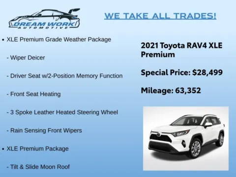 Photos of 2021 Toyota RAV4 XLE Premium for sale in Charlotte, NC at Dream Work Automotive
