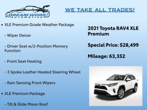Photos of 2021 Toyota RAV4 XLE Premium for sale in Charlotte, NC at Dream Work Automotive