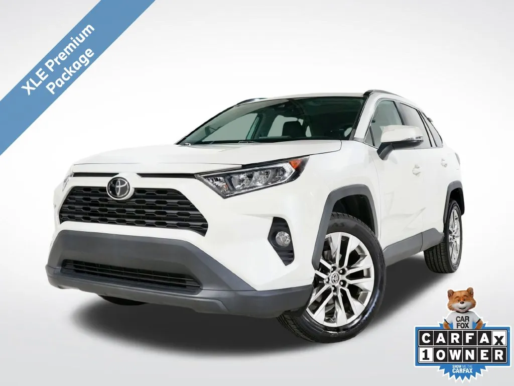 White 2021 Toyota RAV4 XLE Premium for sale in Charlotte, NC
