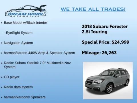 Photos of 2018 Subaru Forester 2.5i Touring for sale in Charlotte, NC at Dream Work Automotive