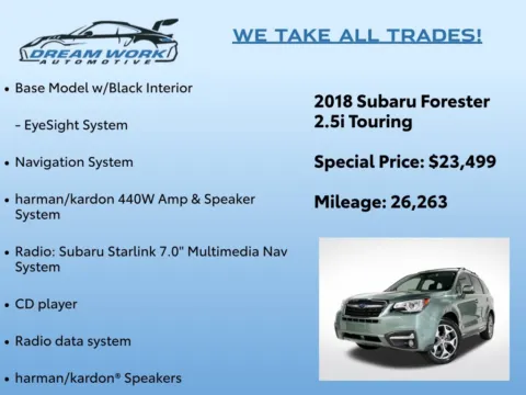 Photos of 2018 Subaru Forester 2.5i Touring for sale in Charlotte, NC at Dream Work Automotive