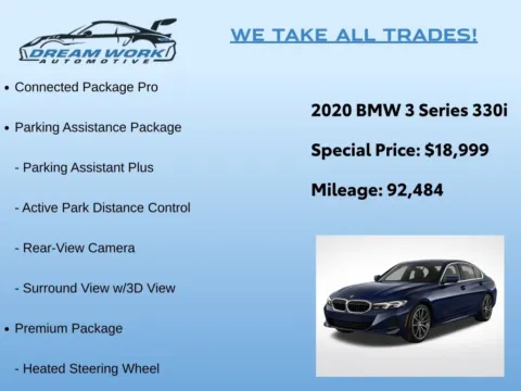 Photos of 2020 BMW 3 Series 330i for sale in Charlotte, NC at Dream Work Automotive