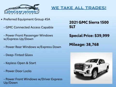 Photos of 2021 GMC Sierra 1500 SLT for sale in Charlotte, NC at Dream Work Automotive