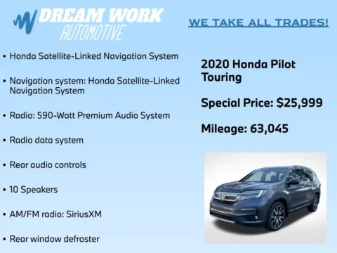 Photos of 2020 Honda Pilot Touring for sale in Charlotte, NC at Dream Work Automotive