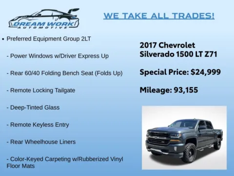 Photos of 2017 Chevrolet Silverado 1500 LT for sale in Charlotte, NC at Dream Work Automotive