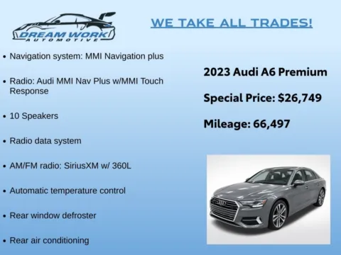 Photos of 2023 Audi A6 45 Premium for sale in Charlotte, NC at Dream Work Automotive