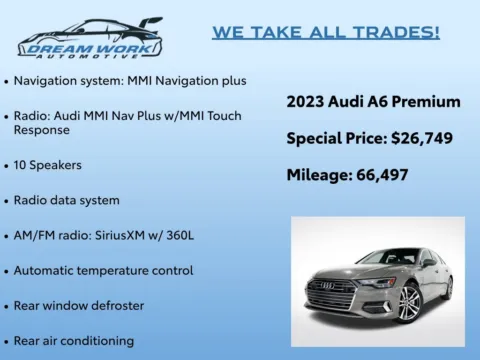 Photos of 2023 Audi A6 45 Premium for sale in Charlotte, NC at Dream Work Automotive