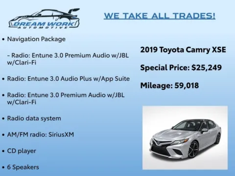 Photos of 2019 Toyota Camry XSE for sale in Charlotte, NC at Dream Work Automotive