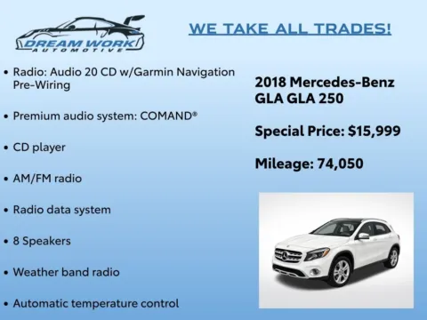 Photos of 2018 Mercedes-Benz GLA 250 for sale in Charlotte, NC at Dream Work Automotive
