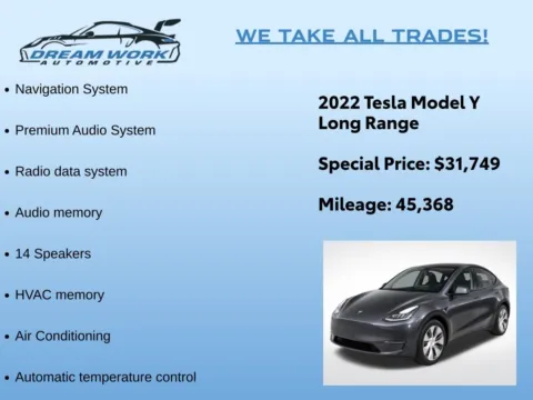 Photos of 2022 Tesla Model Y Long Range for sale in Charlotte, NC at Dream Work Automotive