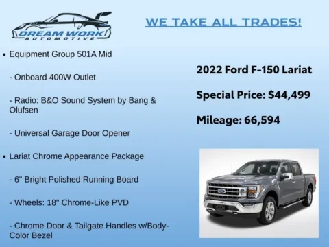 Photos of 2022 Ford F-150 Lariat for sale in Charlotte, NC at Dream Work Automotive