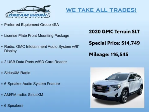 Photos of 2020 GMC Terrain SLT for sale in Charlotte, NC at Dream Work Automotive