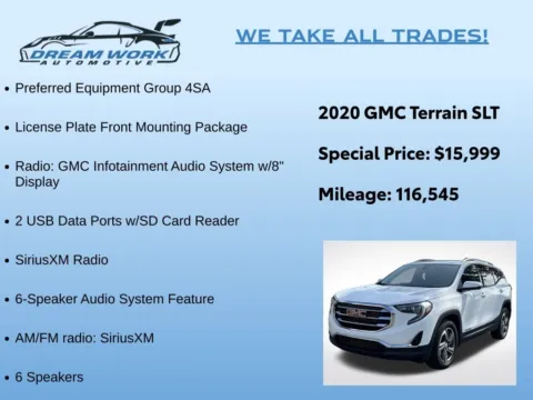 Photos of 2020 GMC Terrain SLT for sale in Charlotte, NC at Dream Work Automotive