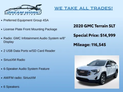 Photos of 2020 GMC Terrain SLT for sale in Charlotte, NC at Dream Work Automotive