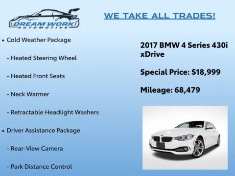 Photos of 2017 BMW 4 Series 430i xDrive for sale in Charlotte, NC at Dream Work Automotive