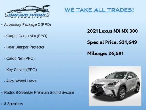 Photos of 2021 Lexus NX 300 Base for sale in Charlotte, NC at Dream Work Automotive