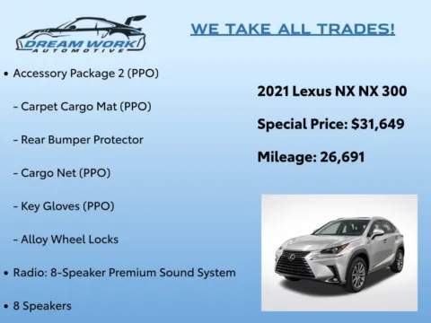 Photos of 2021 Lexus NX 300 Base for sale in Charlotte, NC at Dream Work Automotive