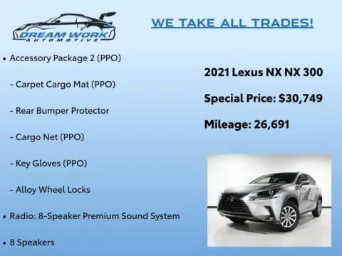 Photos of 2021 Lexus NX 300 Base for sale in Charlotte, NC at Dream Work Automotive