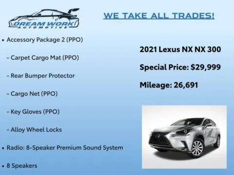 Photos of 2021 Lexus NX 300 Base for sale in Charlotte, NC at Dream Work Automotive