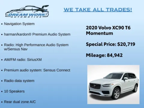 Photos of 2020 Volvo XC90 T6 Momentum for sale in Charlotte, NC at Dream Work Automotive
