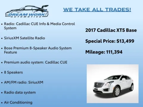 Photos of 2017 Cadillac XT5 for sale in Charlotte, NC at Dream Work Automotive