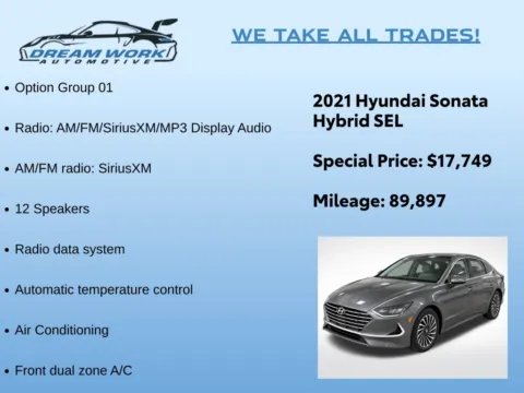 Photos of 2021 Hyundai Sonata Hybrid SEL for sale in Charlotte, NC at Dream Work Automotive