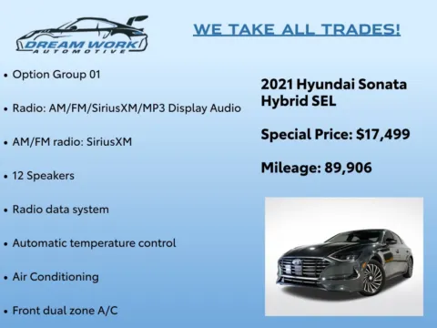 Photos of 2021 Hyundai Sonata Hybrid SEL for sale in Charlotte, NC at Dream Work Automotive