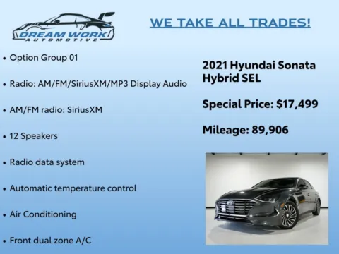 Photos of 2021 Hyundai Sonata Hybrid SEL for sale in Charlotte, NC at Dream Work Automotive