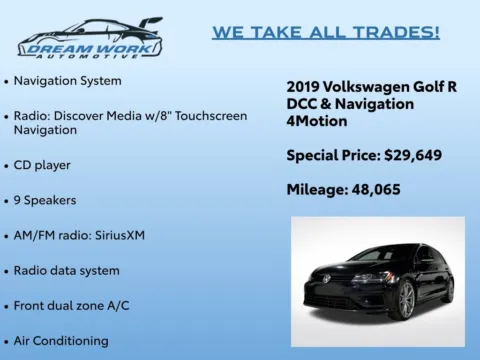 Photos of 2019 Volkswagen Golf R DCC & Navigation 4Motion for sale in Charlotte, NC at Dream Work Automotive