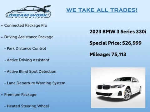 Photos of 2023 BMW 3 Series 330i for sale in Charlotte, NC at Dream Work Automotive