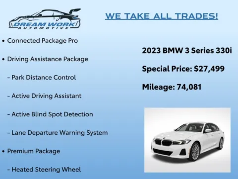 Photos of 2023 BMW 3 Series 330i for sale in Charlotte, NC at Dream Work Automotive