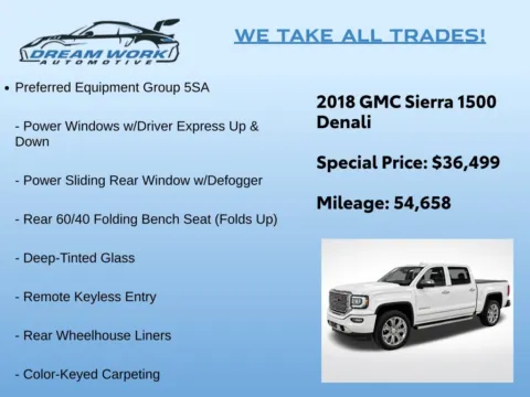 Photos of 2018 GMC Sierra 1500 Denali for sale in Charlotte, NC at Dream Work Automotive