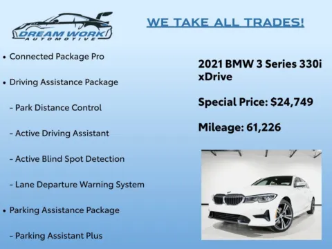 Photos of 2021 BMW 3 Series 330i xDrive for sale in Charlotte, NC at Dream Work Automotive