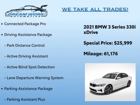 Photos of 2021 BMW 3 Series 330i xDrive for sale in Charlotte, NC at Dream Work Automotive