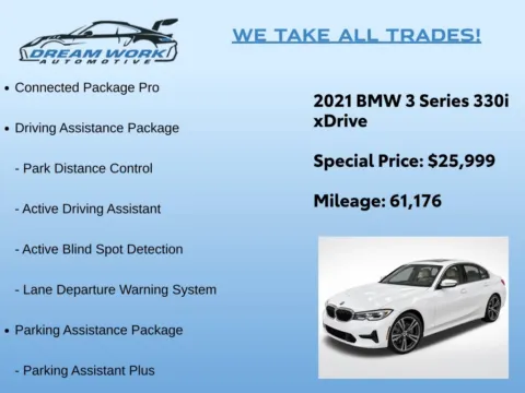Photos of 2021 BMW 3 Series 330i xDrive for sale in Charlotte, NC at Dream Work Automotive