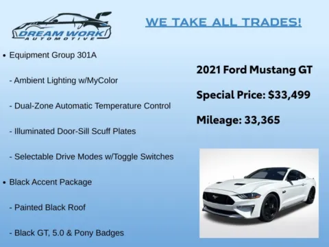 Photos of 2021 Ford Mustang GT for sale in Charlotte, NC at Dream Work Automotive