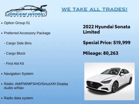 Photos of 2022 Hyundai Sonata Limited for sale in Charlotte, NC at Dream Work Automotive